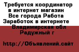 Требуется координатор в интернет-магазин - Все города Работа » Заработок в интернете   . Владимирская обл.,Радужный г.